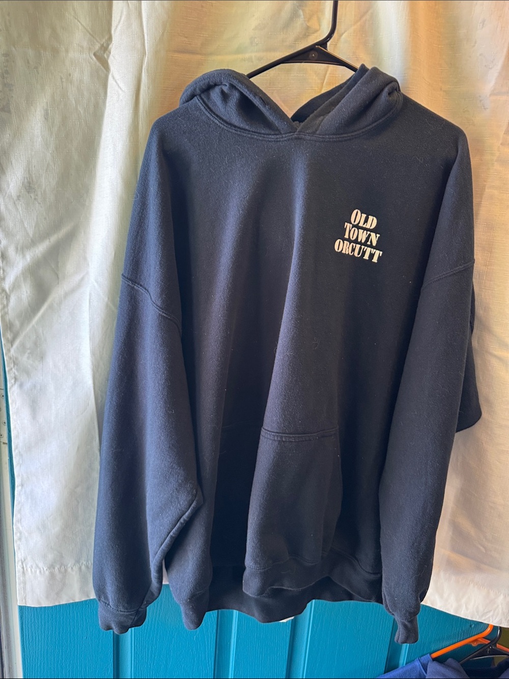 Gildan Black Crewneck Hoodie with Small Chest Print